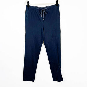 Massimo Dutti womens navy blue drawstring pants EU 42 US 10